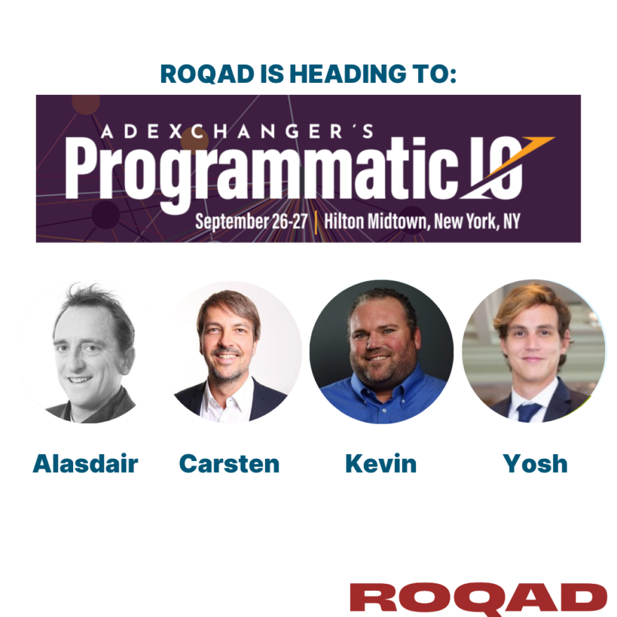 roqad is headed to the Adexchanger Programmatic I/O conference in NYC 2023